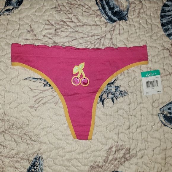 St. Eve Seamless Cherry Thong - Picture 1 of 4